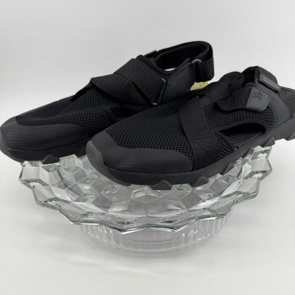 All in Motion Jay Mens Sport Sandals Black Mesh Strap Size 11 NEW